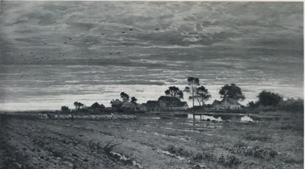 Leader, Benjamin W. , Now fades glimmering landscape on the sight