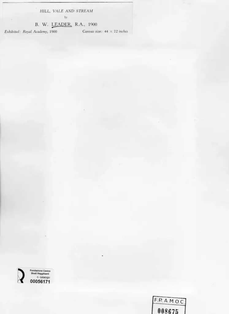 Leader, Benjamin W. - sec. XX , retro