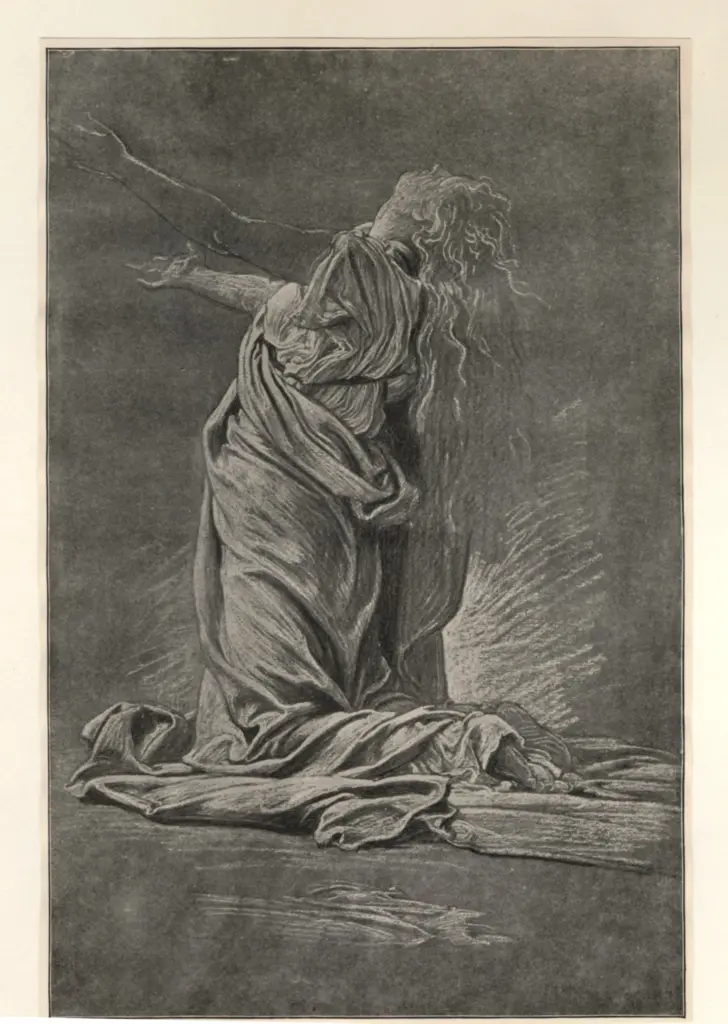 Anonimo , Leighton, Frederic - sec. XIX - Study for the picture of "clytie" , fronte