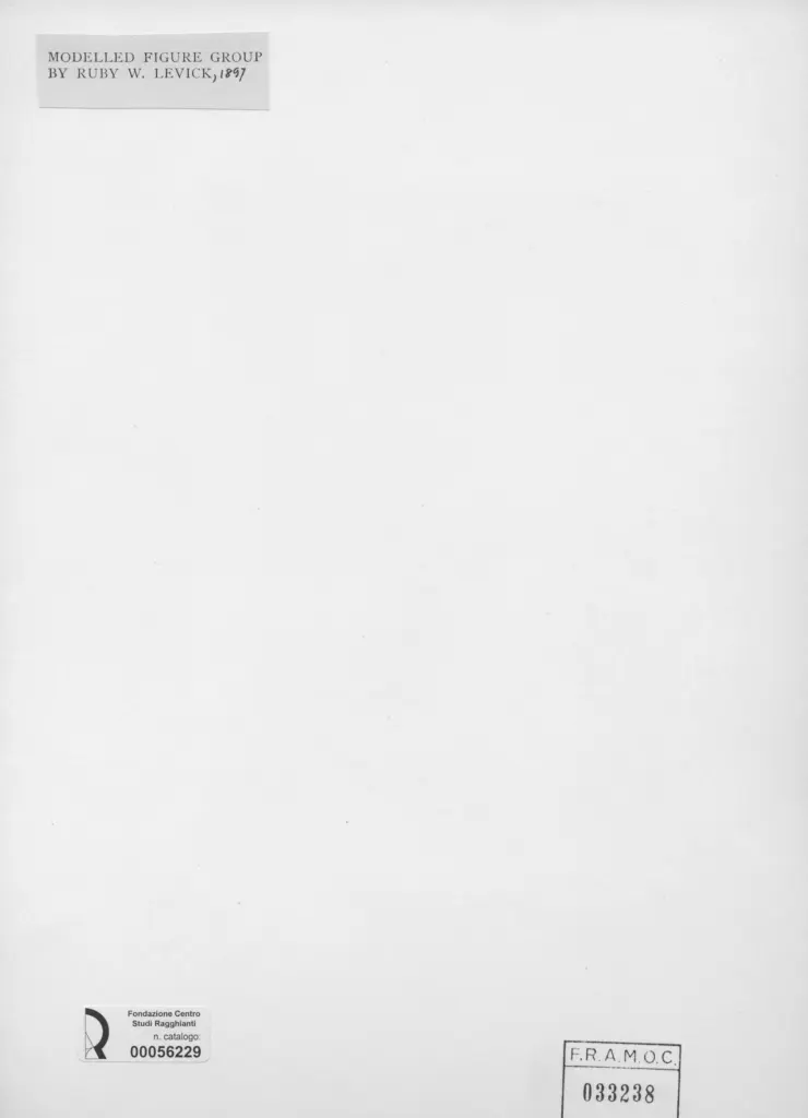 Anonimo , Levick, Ruby W. - sec. XIX - Modelled figure group , retro