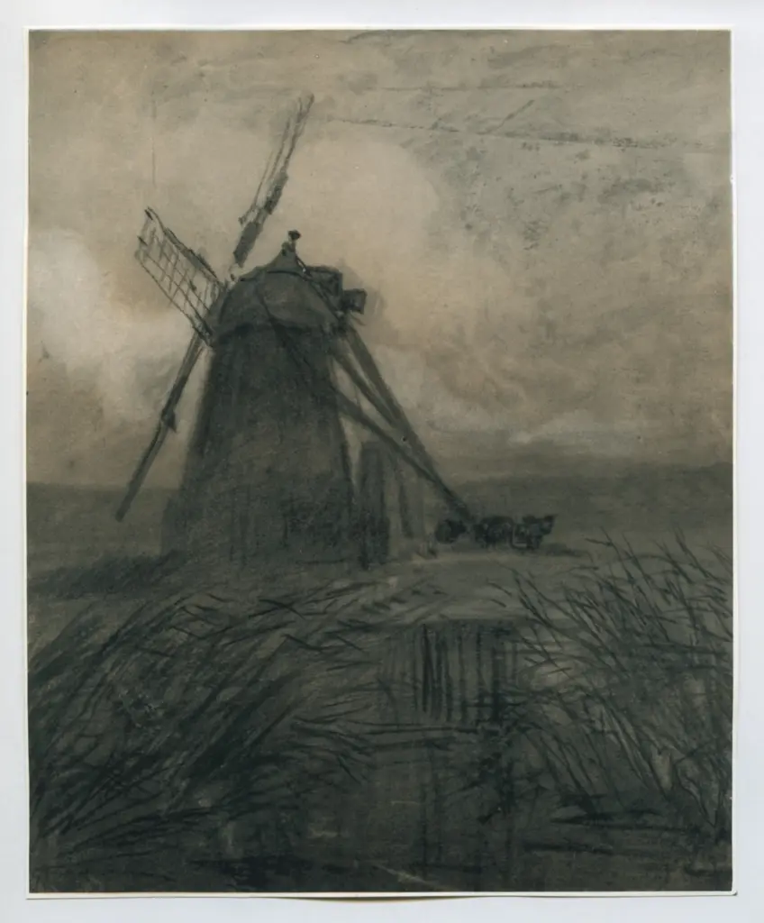 Anonimo , Lound, Thomas - sec. XIX - A marsh mill , fronte