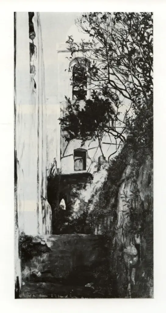 Lucas, Edward George Handel , An old belfri of Capri, church of St. Costanza -