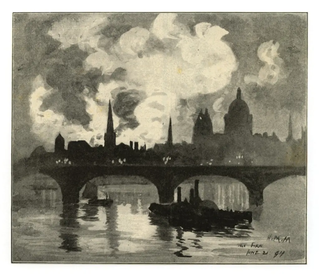 Marshall, Herbert , A fire in London