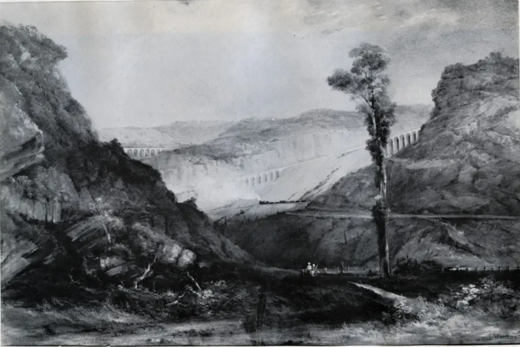 Anonimo , Martens, Conrad - sec. XIX - The railway viaduct, Lithgow, N.S.W. , fronte