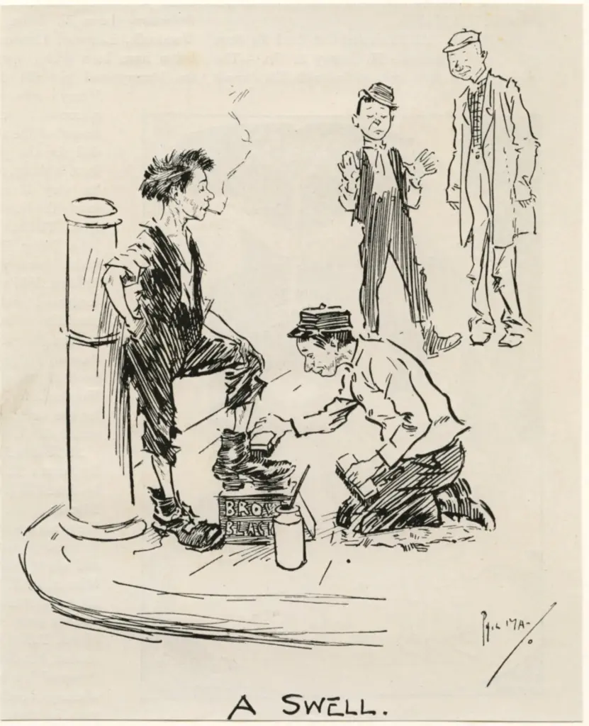 May, Phil , Drawing from "Gutter Snipes"