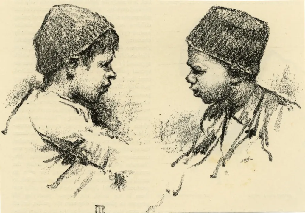 Menpes, Mortimer , Heads of Egyptian boys