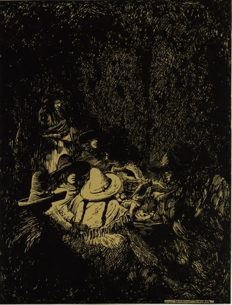 Menpes, Mortimer , Night scene at Puebla