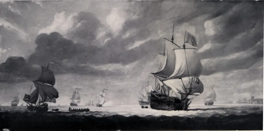 Anonimo , Monamy, Peter - sec. XIX - I velieri , fronte