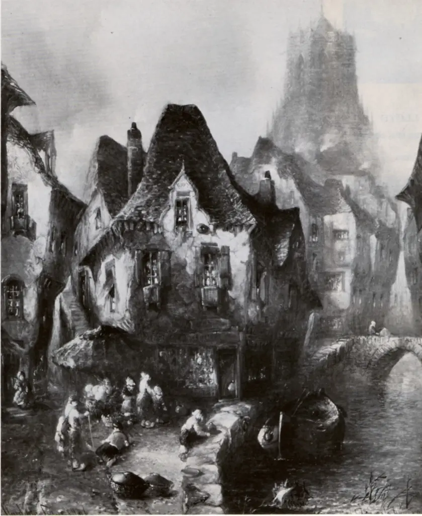 Anonimo , Montague, Alfred - sec. XIX - Old French House , fronte