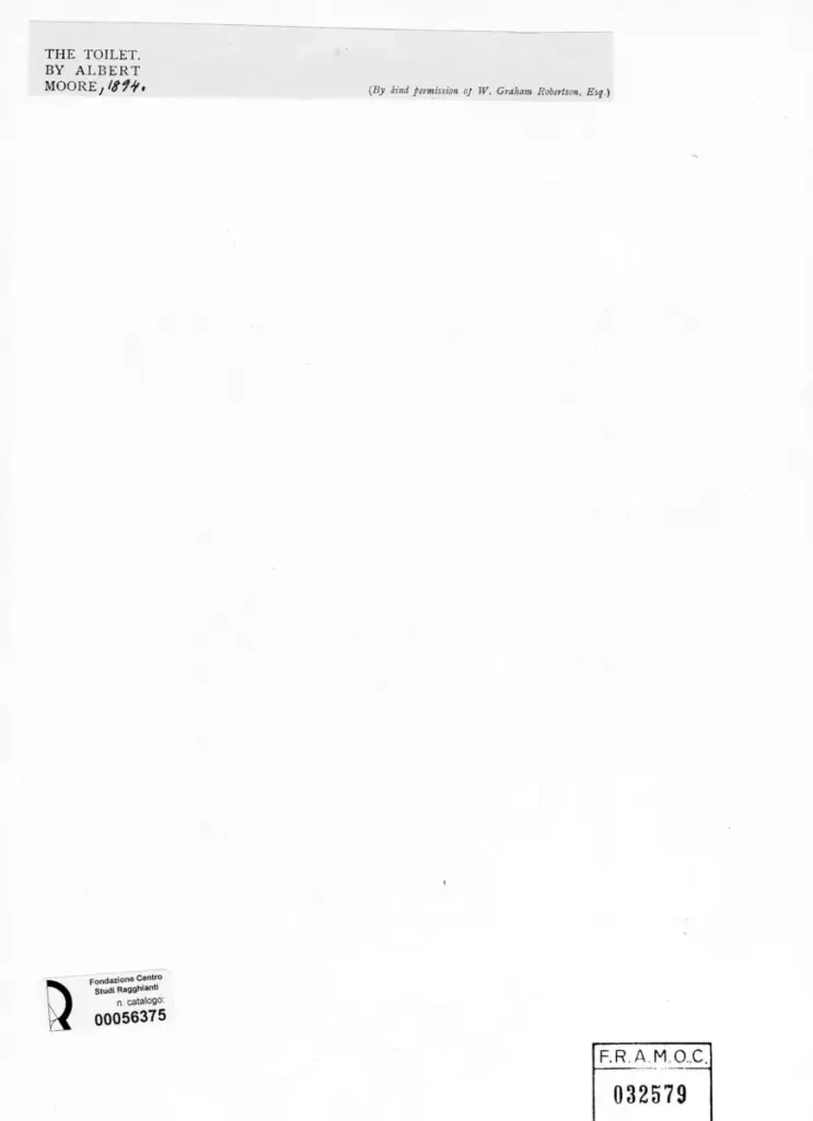 Anonimo , Moore, Albert Joseph - sec. XIX , fronte