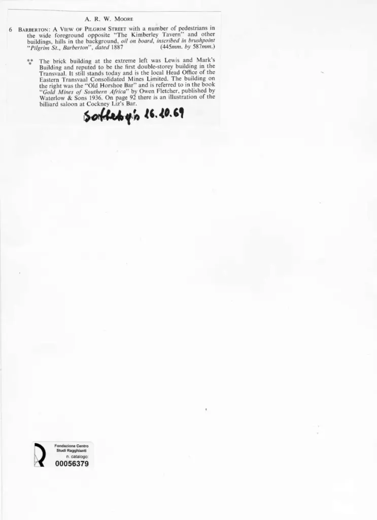 Moore, Albert Joseph , Barberton