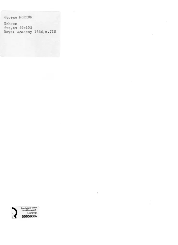 Anonimo , Morton, George , fronte