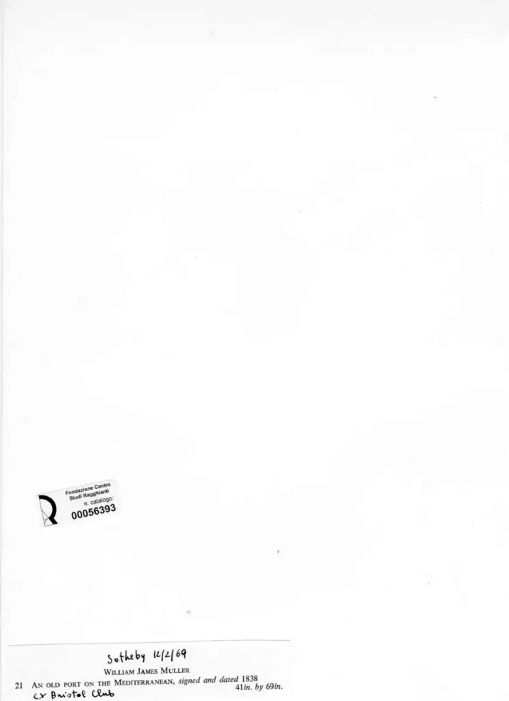 Müller, William James , An old port on the Mediterranean