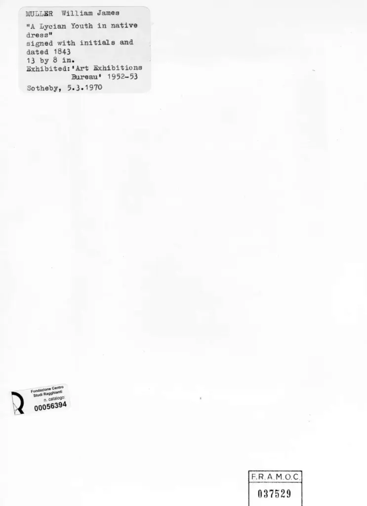 Anonimo , Muller, William James , fronte