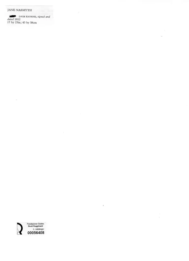 Anonimo , Nasmyth, Alexander - sec. XIX , fronte