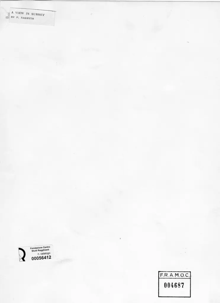 Anonimo , Nasmyth, Patrick - sec. XIX - A View in Surrey , fronte