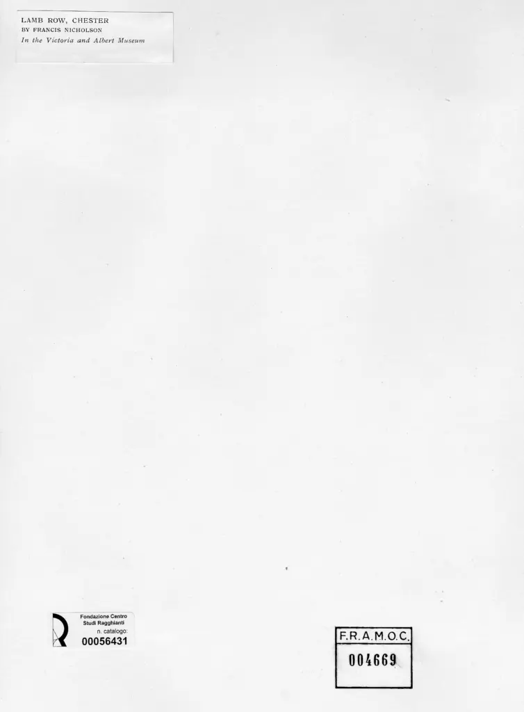 Anonimo , Nicholson, Francis , retro