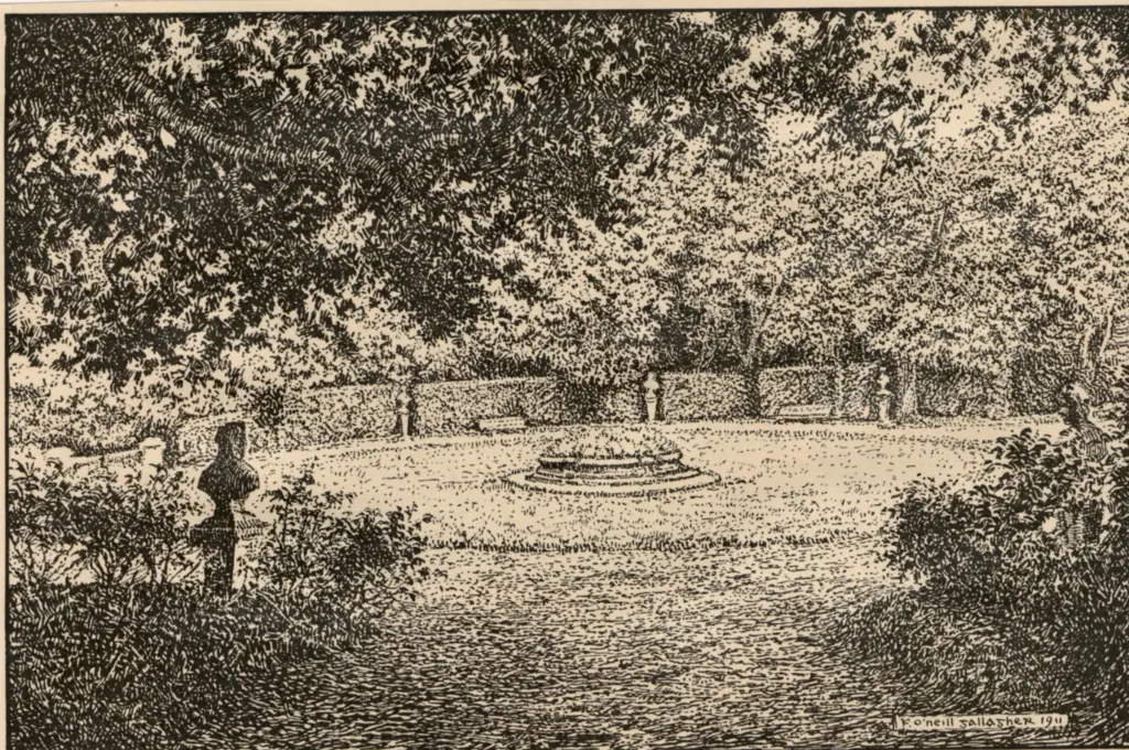 Anonimo , O'Neill Gallagher, Frederick - sec. XIX - A Garden , fronte