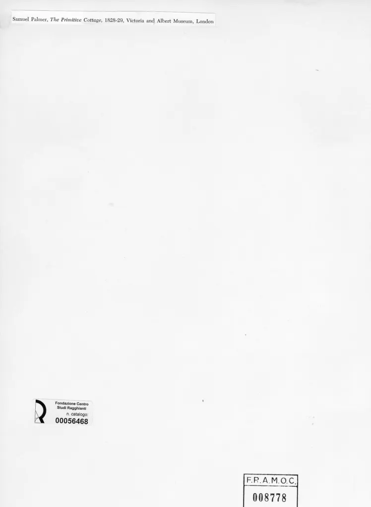 Anonimo , Palmer, Samuel - sec. XIX , retro