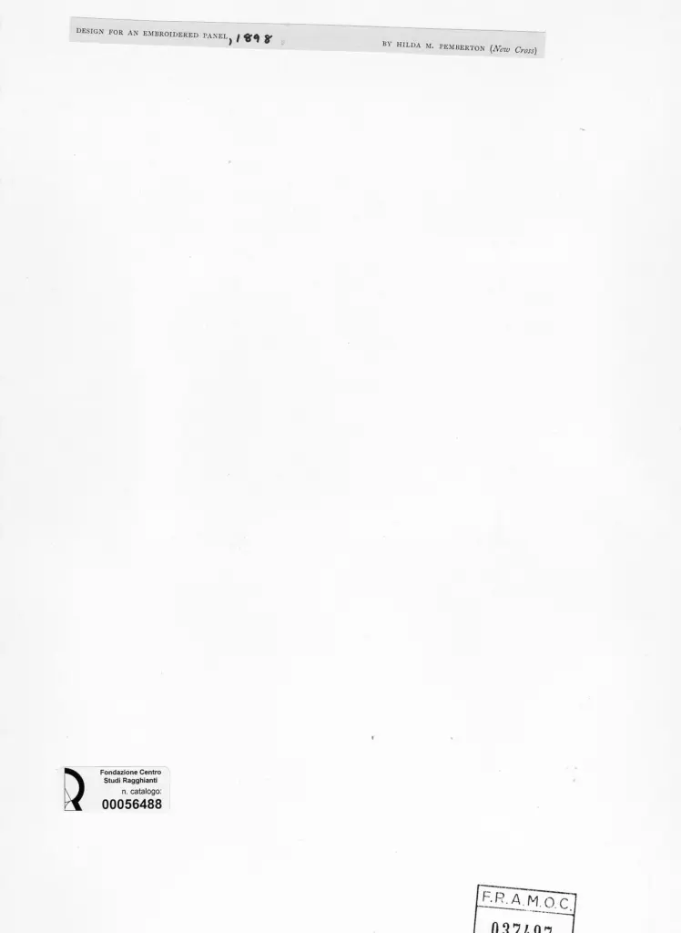 Anonimo , Pemberton, Hilda M. - sec. XIX - Angelo del paradiso che canta , retro