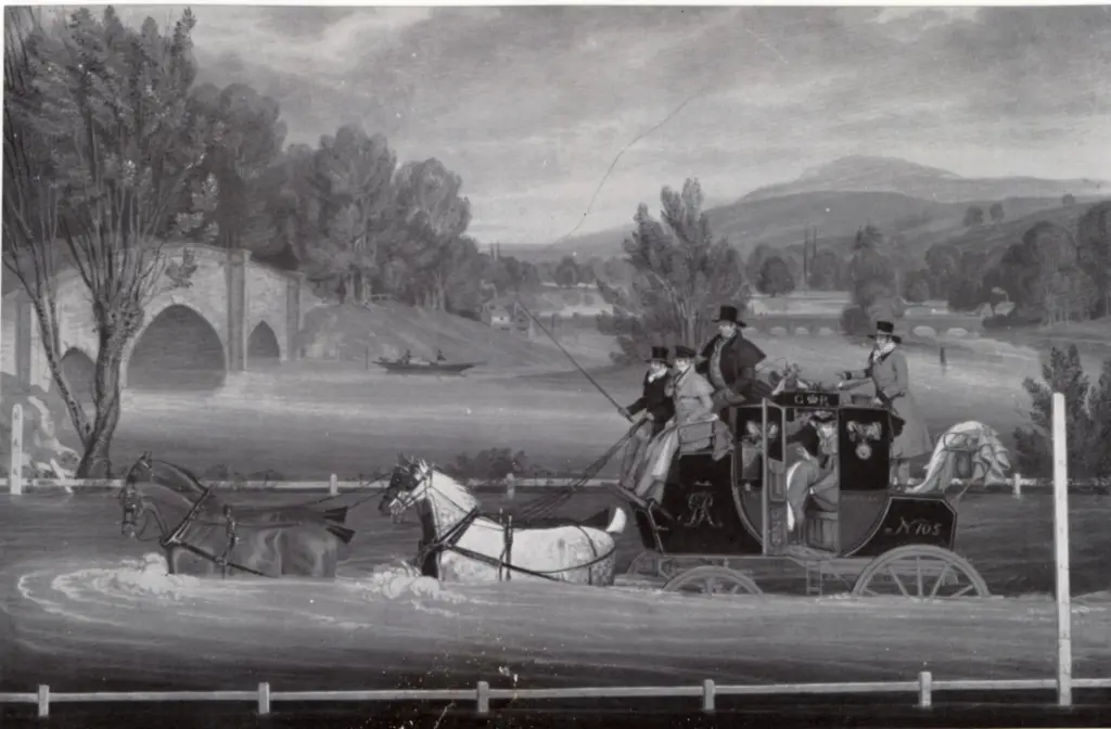 Pollard, James , The Mail Coach in a Flood