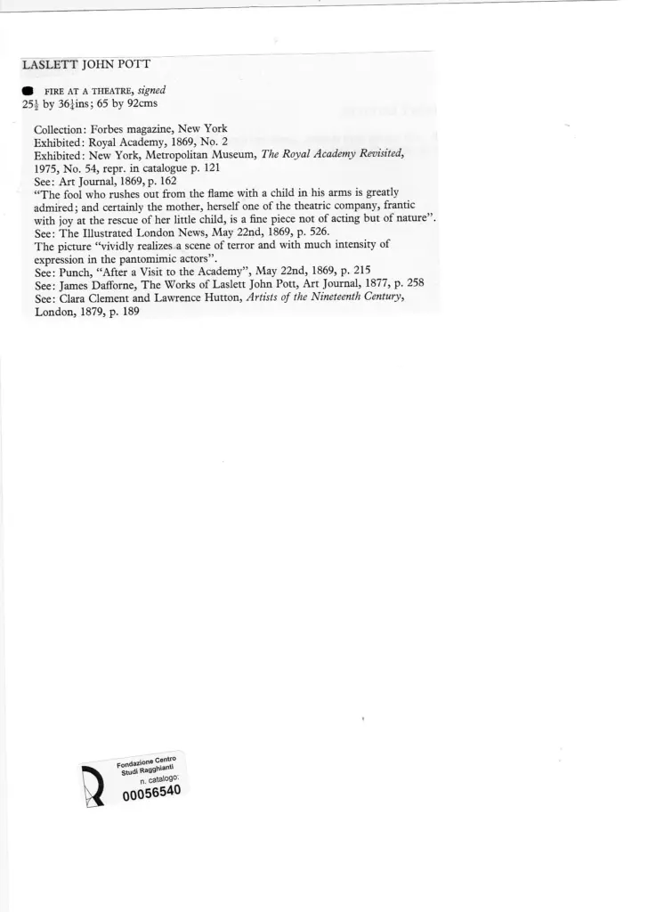 Anonimo , Pott, Laslett John , retro