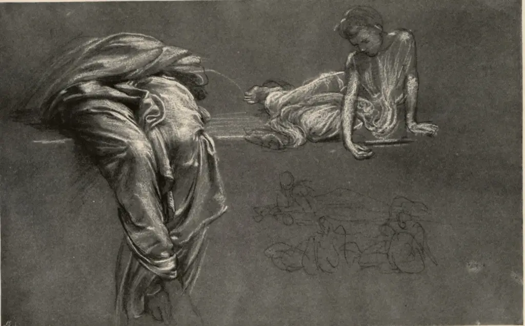 Poynter, Edward John , Study of Drapery