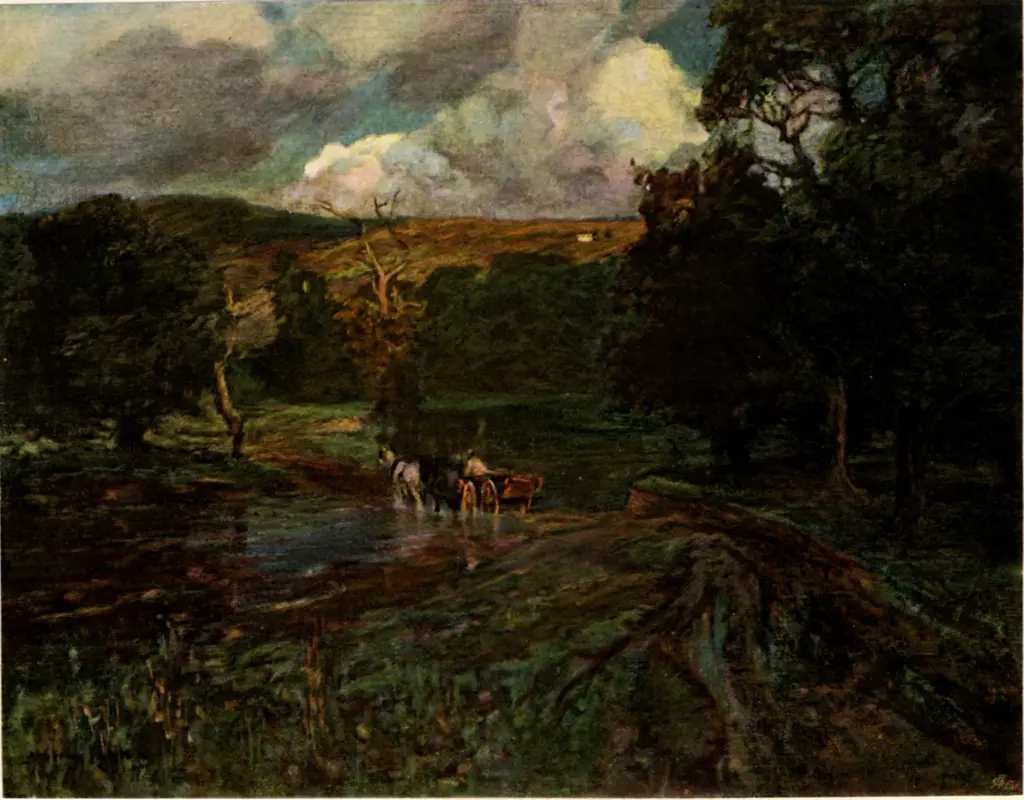 Anonimo , Priestman, Bertram - sec. XIX - Passaggio del guado , fronte