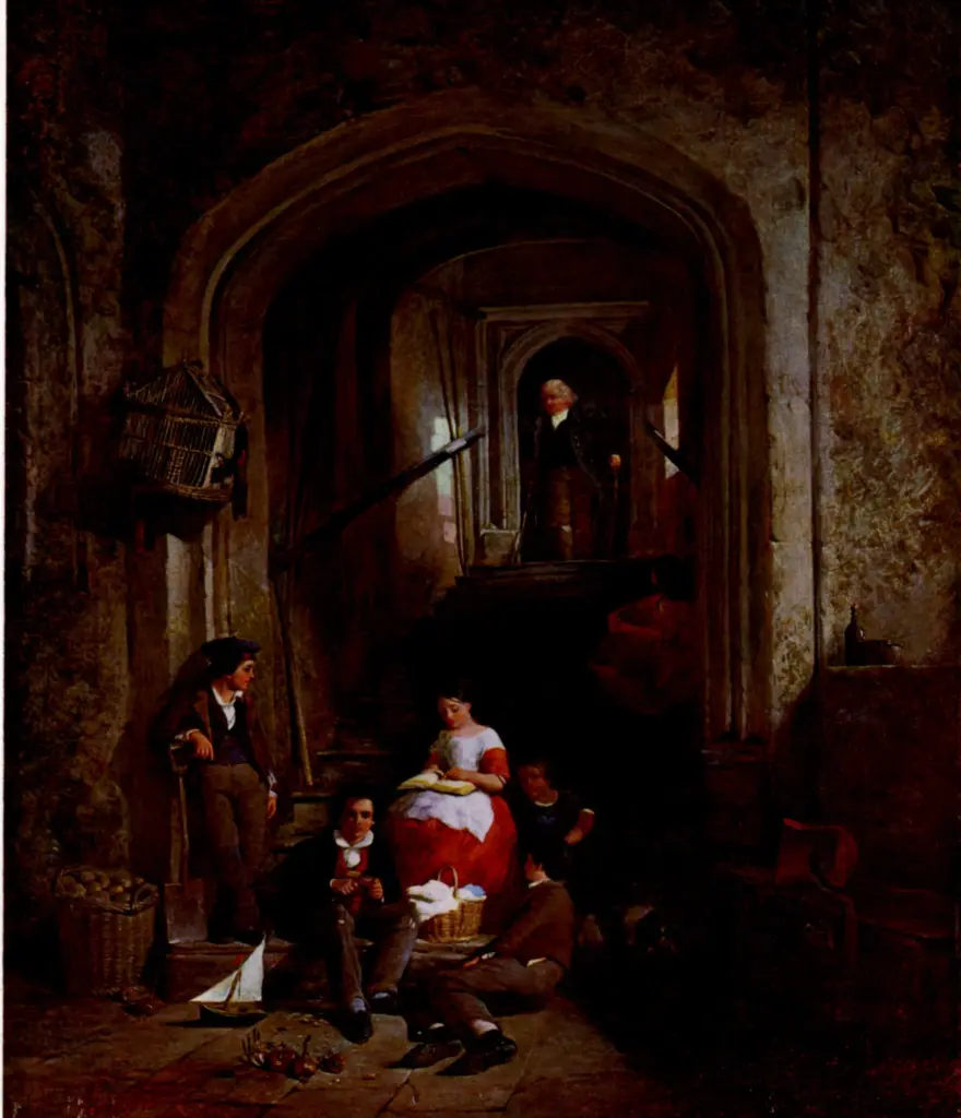 Anonimo , Provis, Alfred - sec. XIX - A Visit of Grandpa , fronte