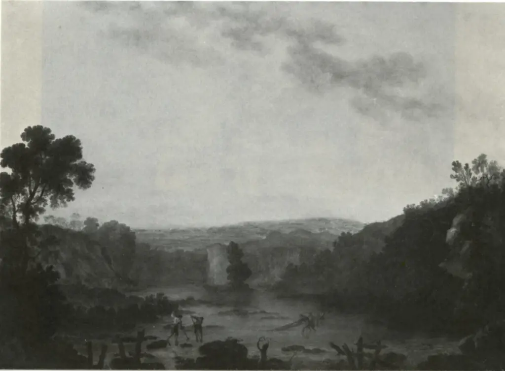 Anonimo , Roberts, Thomas - sec. XVIII - A distant view of Slane Castle from the River Boyne , fronte