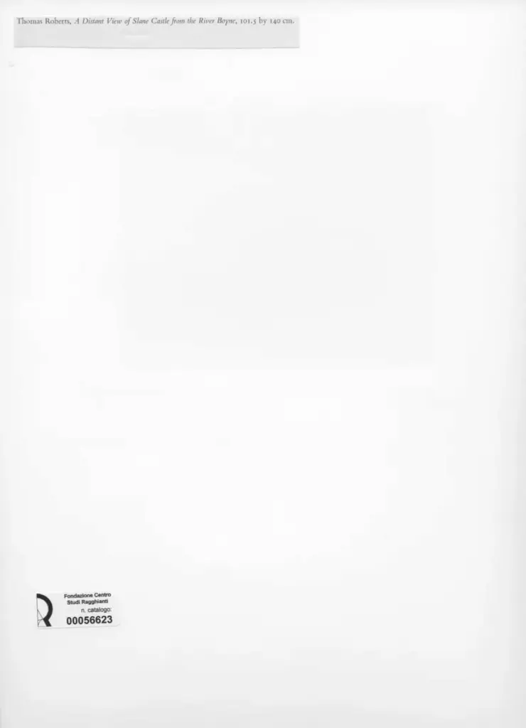 Anonimo , Roberts, Thomas - sec. XVIII - A distant view of Slane Castle from the River Boyne , retro