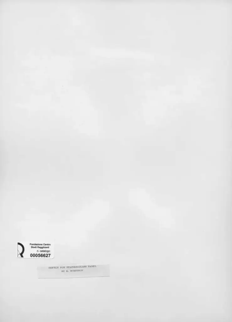 Anonimo , Robinson, Charles - sec. XIX/ XX - Sketch for stained-glass panel , retro
