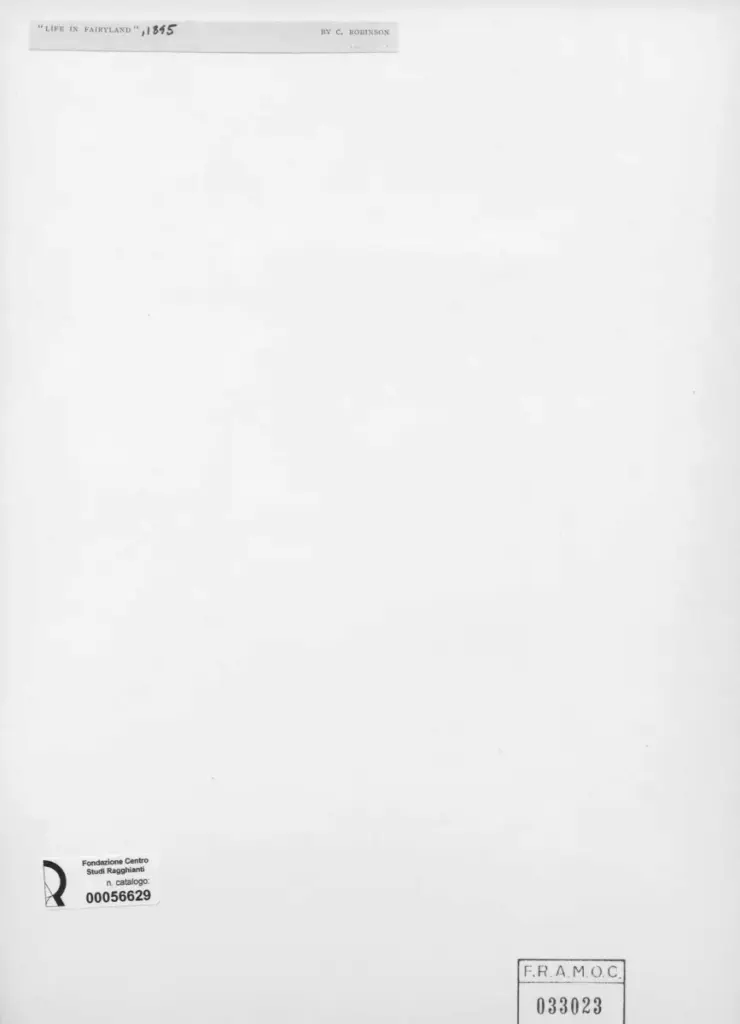 Anonimo , Robinson, Charles - sec. XIX - Life in Fairland , retro