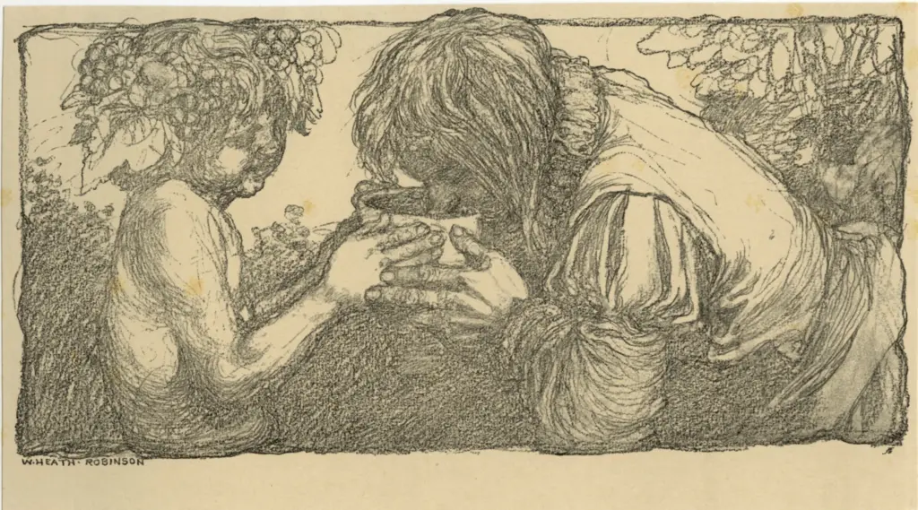 Anonimo , Robinson, William Heath - sec. XIX/ XX - A faun , fronte