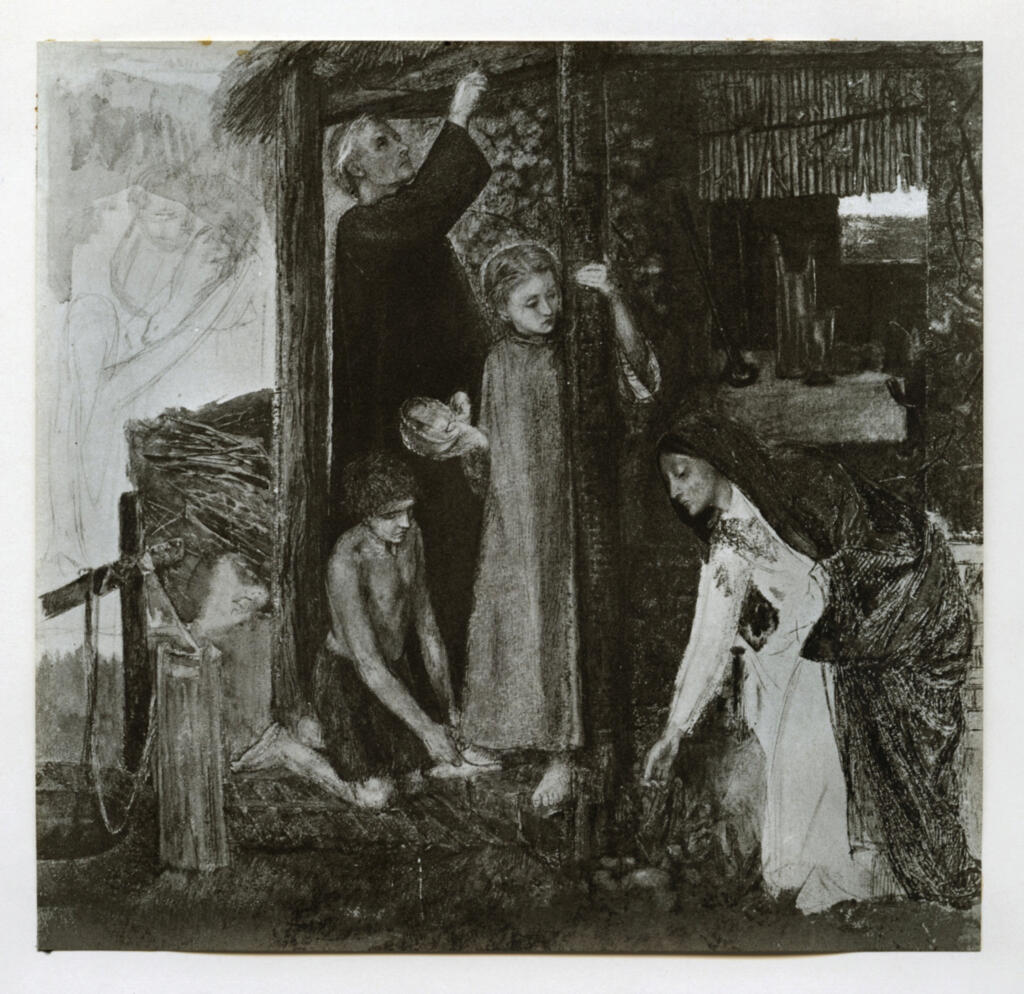 Anonimo , Rossetti, Dante Gabriele - sec. XIX - The Passover in the Holy Family , fronte