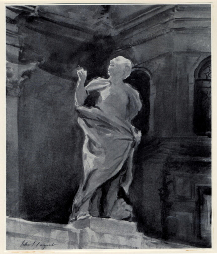 Sargent, John Singer , Statue of St. Mark, Santa Maria della Salute -