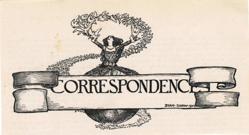 Anonimo , Shaw, Byam Liston - sec. XIX - Correspondence , fronte