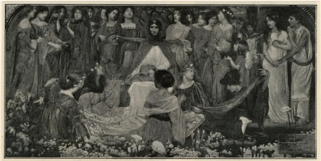 Shaw, Byam Liston , "We too" - she said - "Will seek the groves where the Lady Mary is"