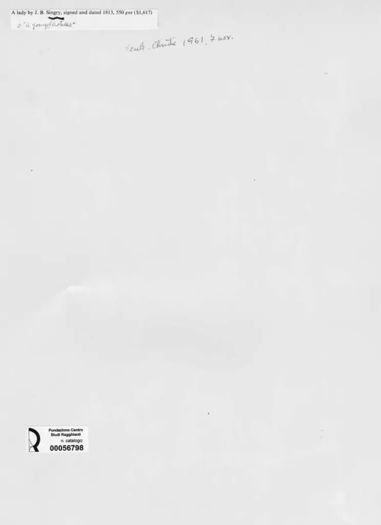 Anonimo , Singry - sec. XIX , retro