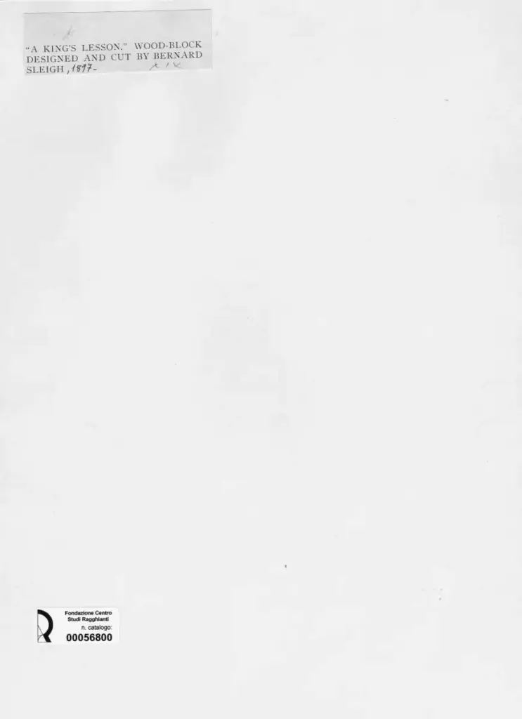 Anonimo , Sleigh, bernard - sec. XIX - A King's Lesson , retro