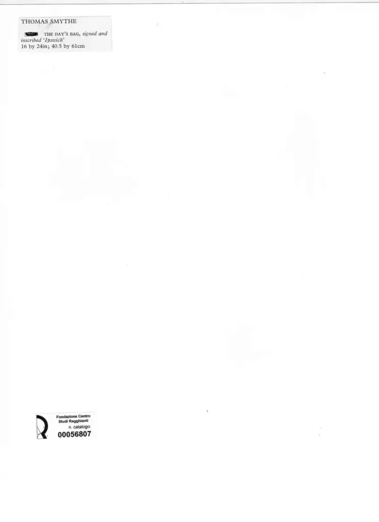 Anonimo , Smythe, Thomas - sec. XIX/ XX - The Day's Bag , retro