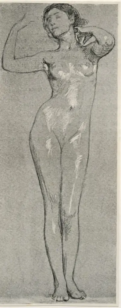 Anonimo , Solomon, Joseph Solomon - sec. XIX/ XX - A study for "The Birth of Love" , fronte