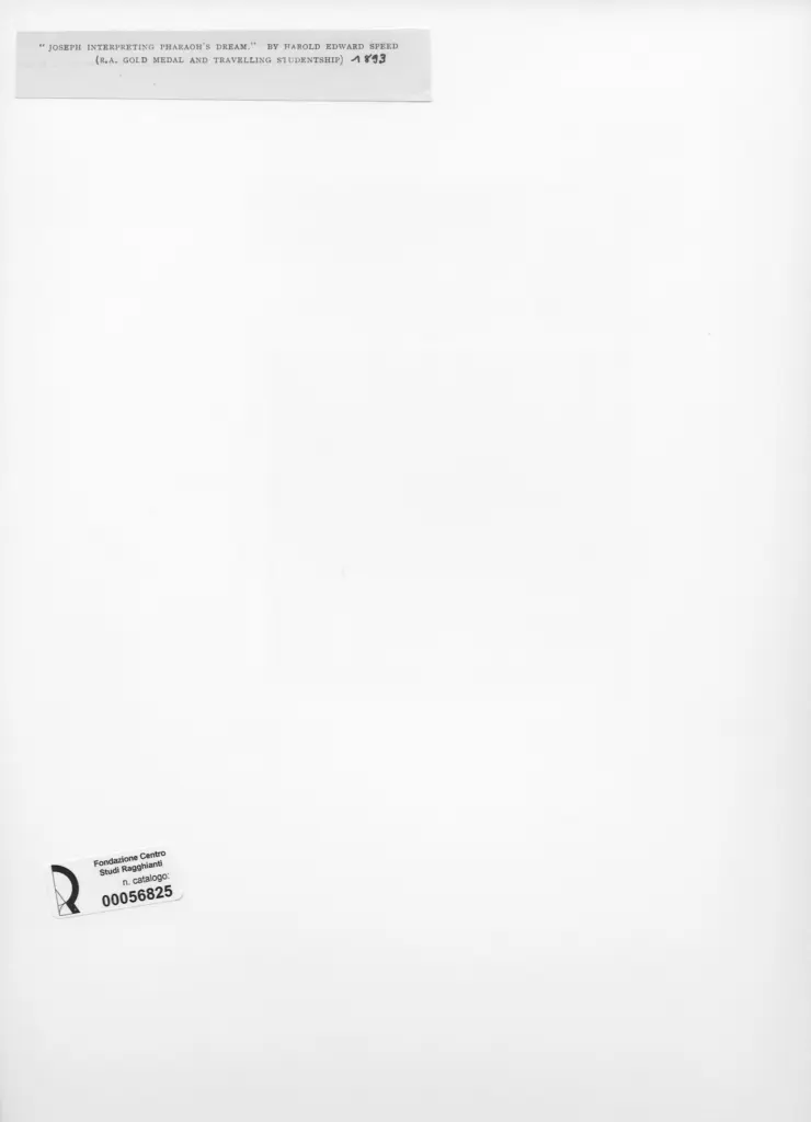 Anonimo , Speed, Harold - sec. XIX - Joseph interpreting Pharaoh's dream , retro