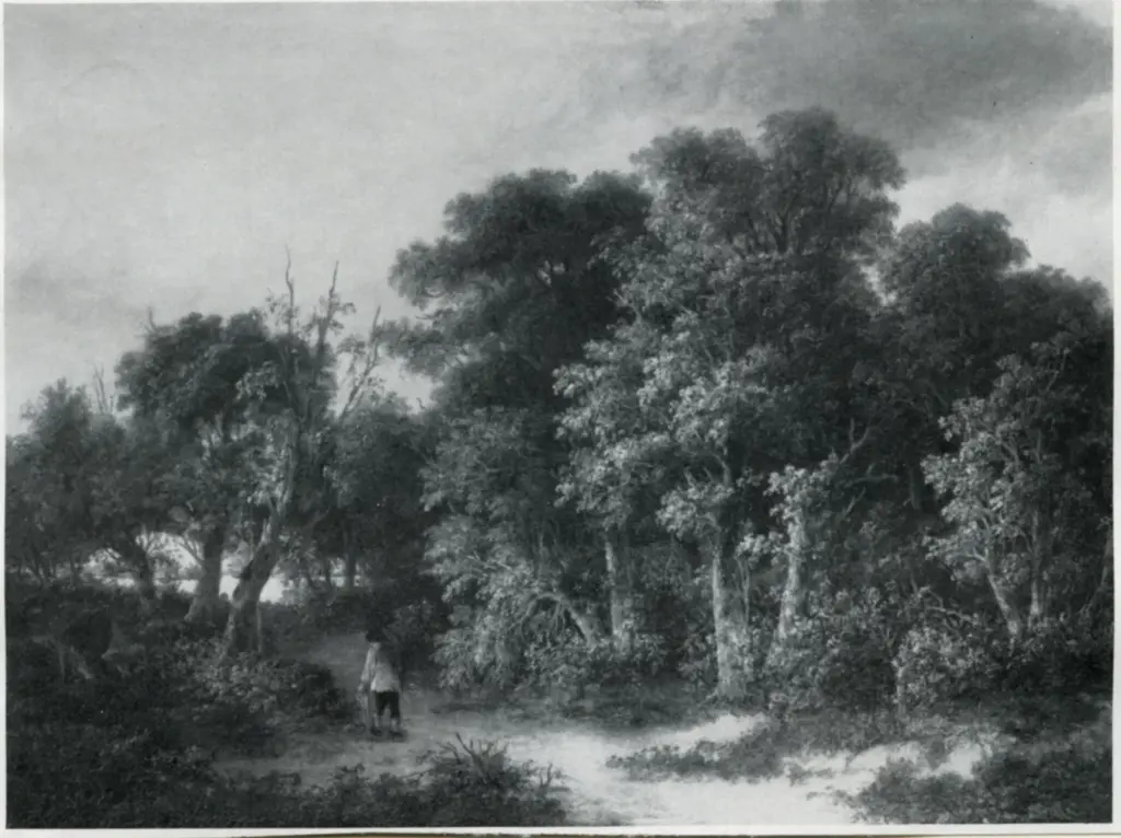 Anonimo , Stark, James - sec. XIX - A Man on a Path in a Wood , fronte