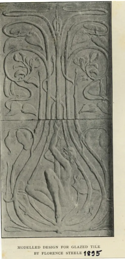 Steele, Florence , Modelled Design for Glazed Tile -