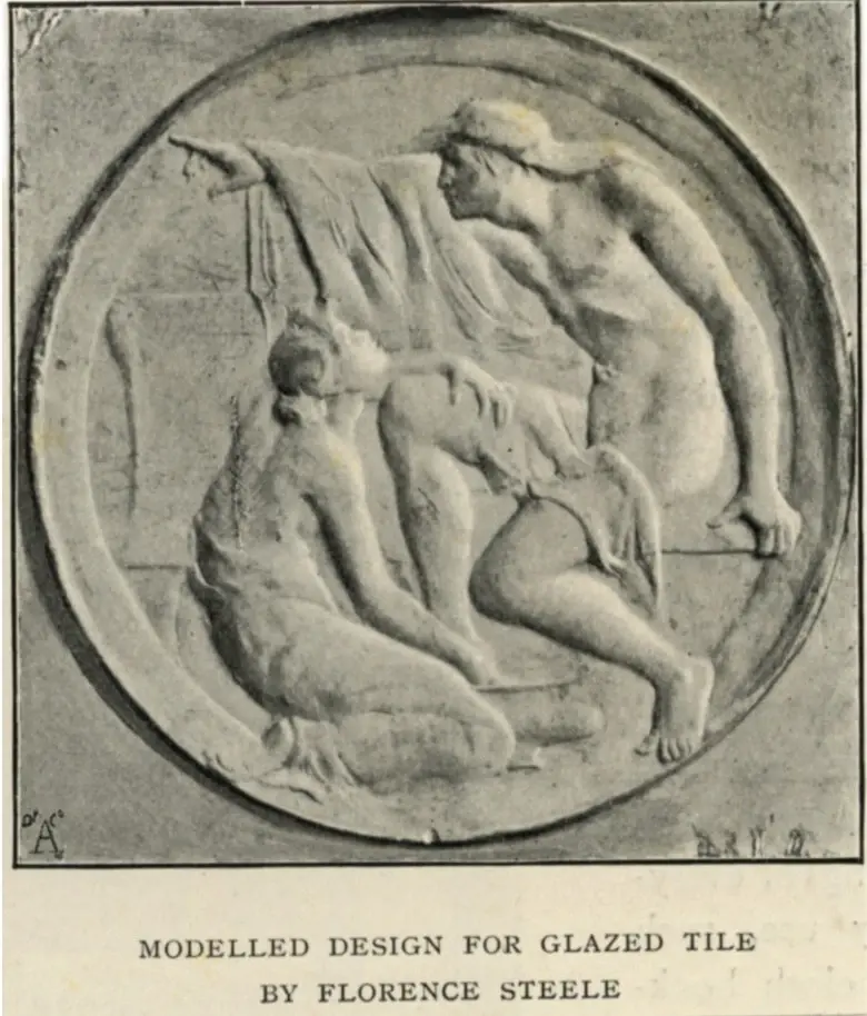 Steele, Florence , Modelled Design for Glazed Tile -