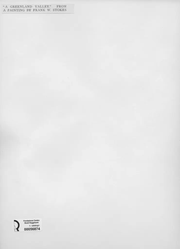 Anonimo , Stokes, Frank W. - sec. XIX - A Greenland Valley , retro