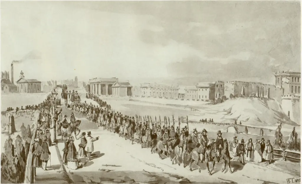 Anonimo , Tasker, William - sec. XIX - The Peocession of the High Sherif for the Country of Chester , fronte