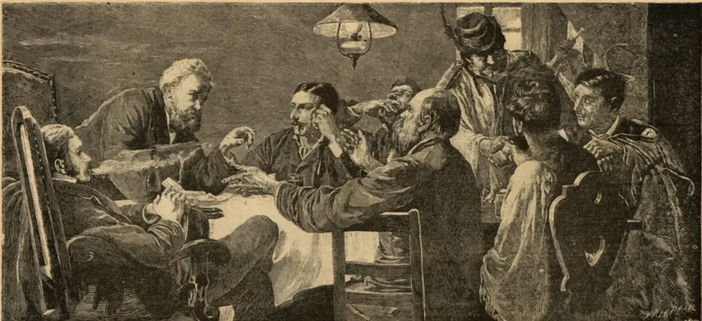 Anonimo , Temple, Hans - sec. XIX - Assembl&eacute;e d'&Eacute;lecteurs , fronte