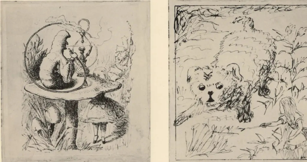 Tenniel, John , Alice and the puppy